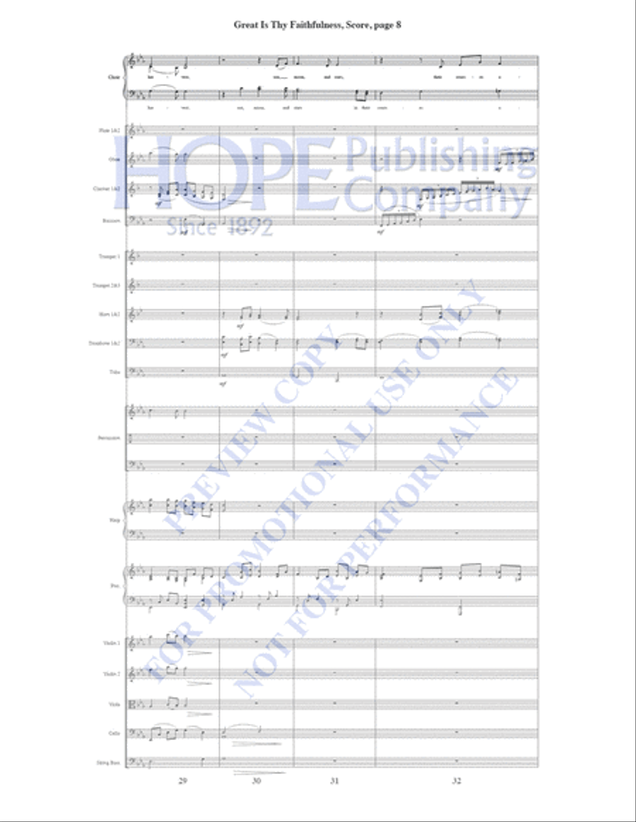 Great Is Thy Faithfulness Piano Accompaniment scores gallery preview page 9