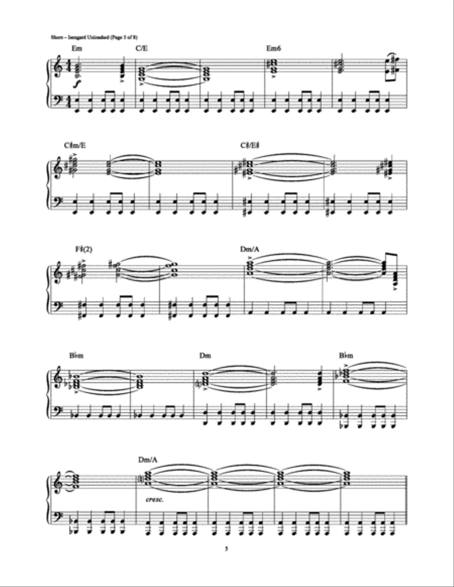 Isengard Unleashed Piano, Vocal, Guitar scores gallery preview page 5
