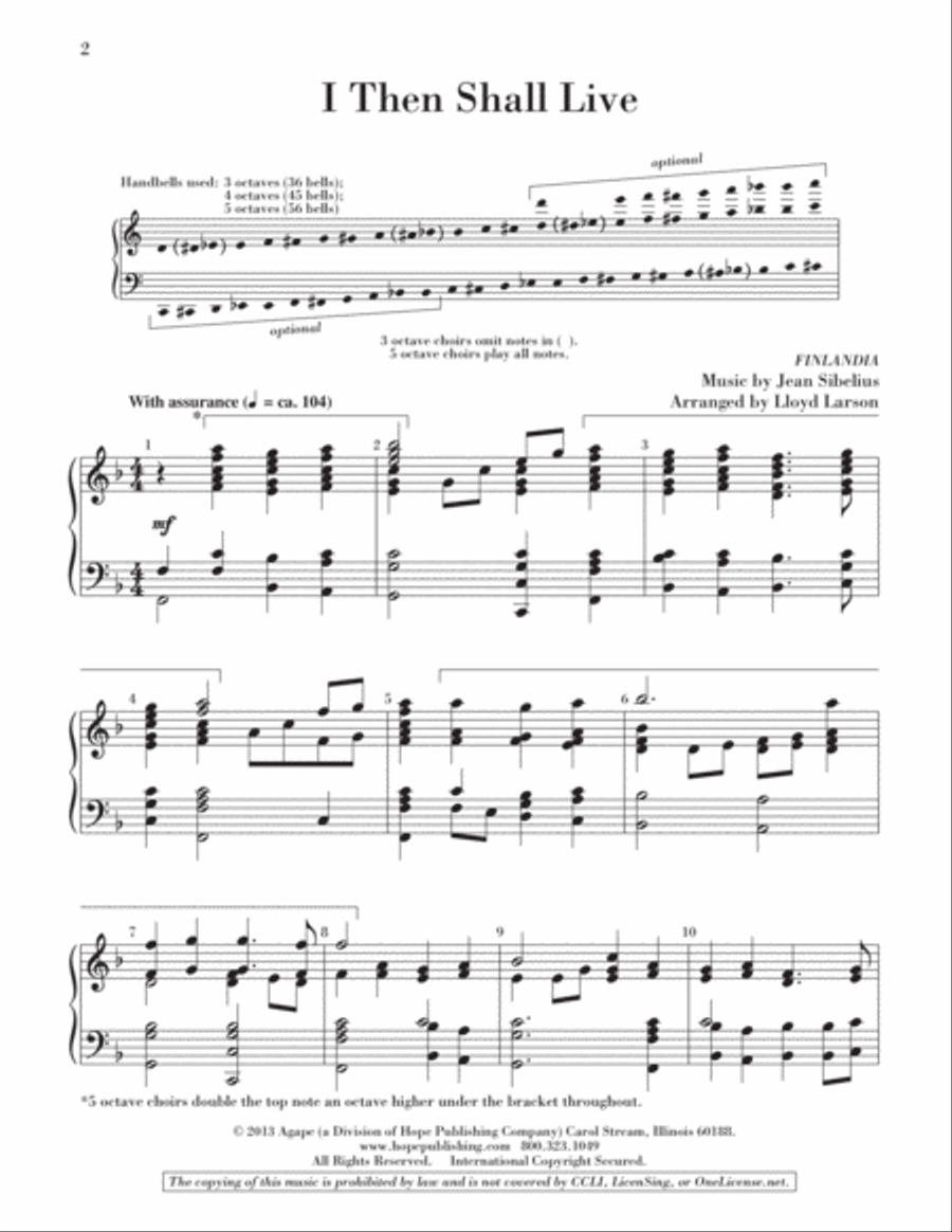 I Then Shall Live 5-Octaves scores gallery preview page 3