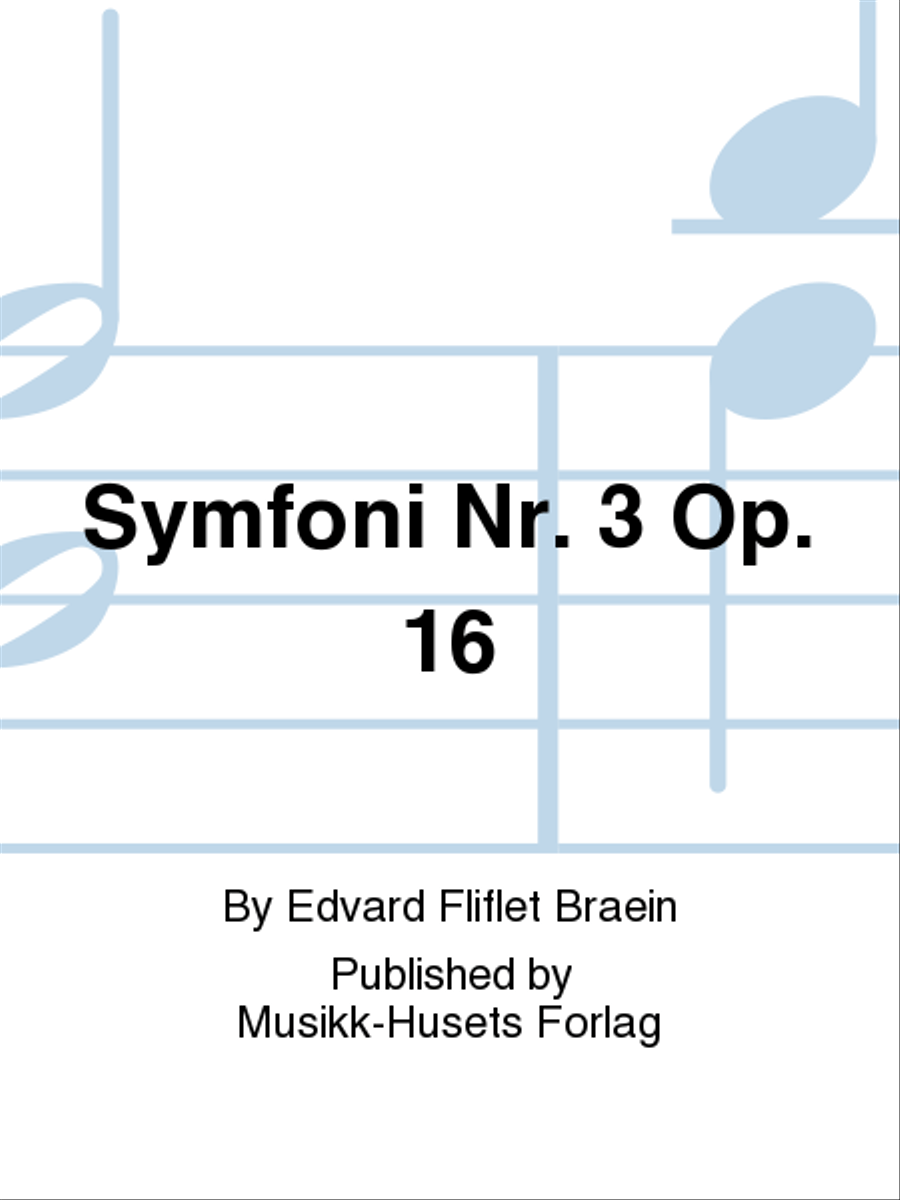 Symfoni Nr. 3 Op. 16 Orchestra scores gallery preview page 1