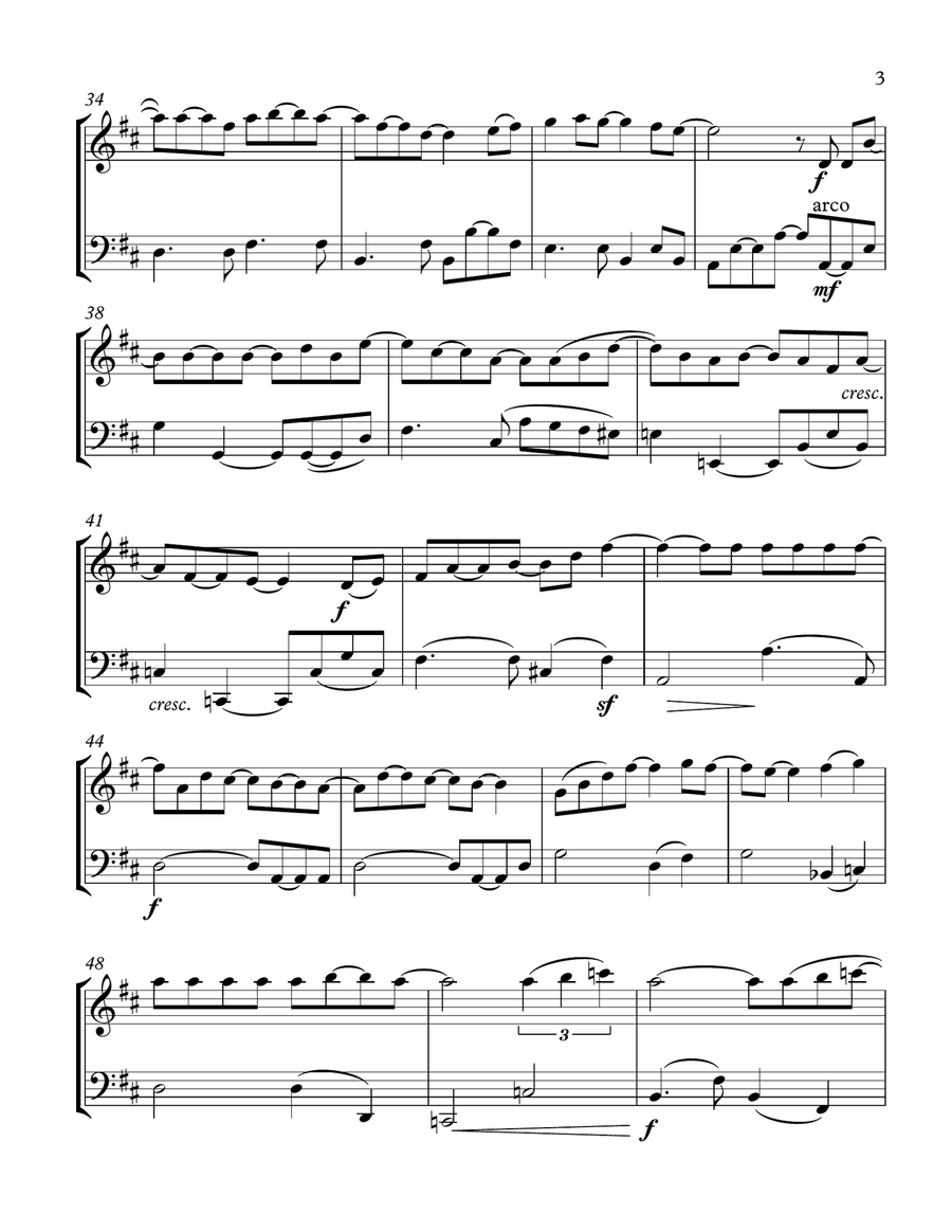 How Deep Is Your Love from the Motion Picture SATURDAY NIGHT FEVER String Duet scores gallery preview page 3