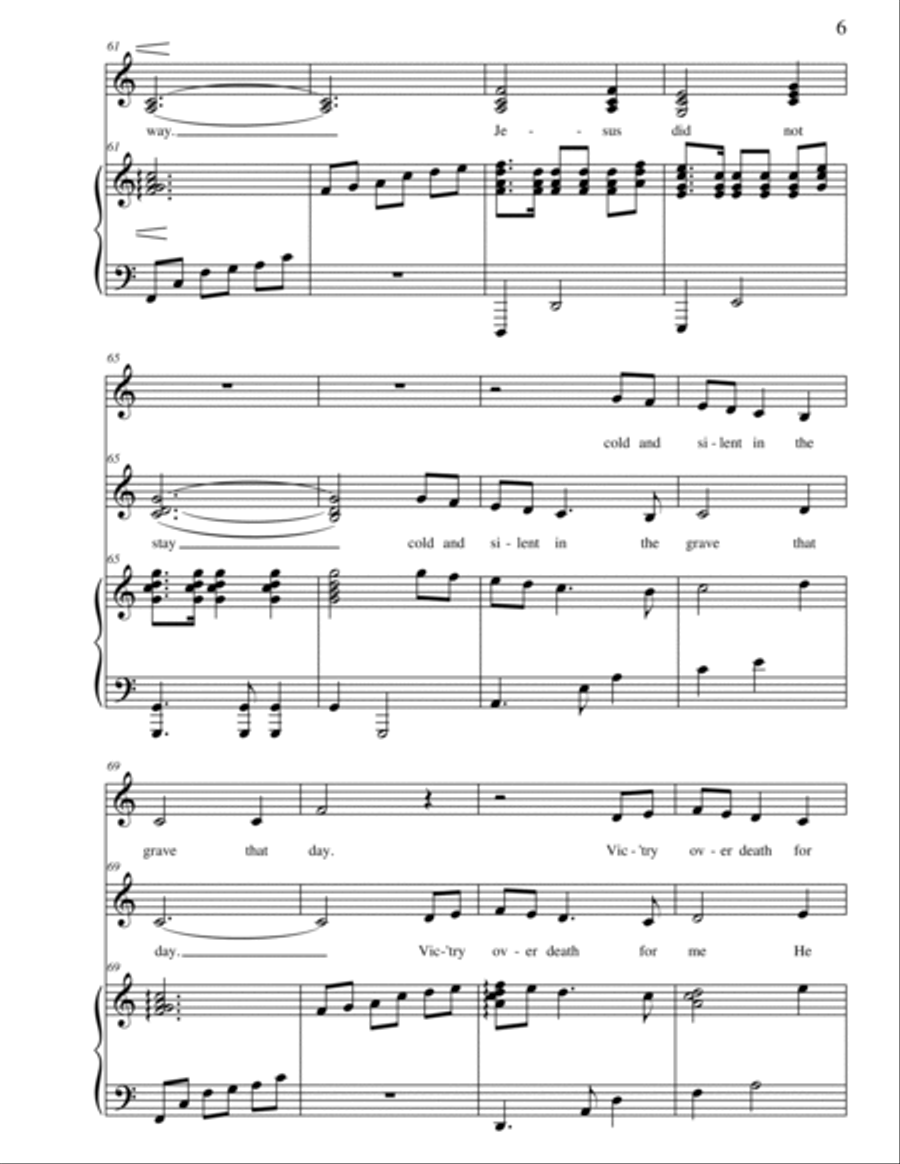 The Stone was Rolled Away Vocal Duet scores gallery preview page 6