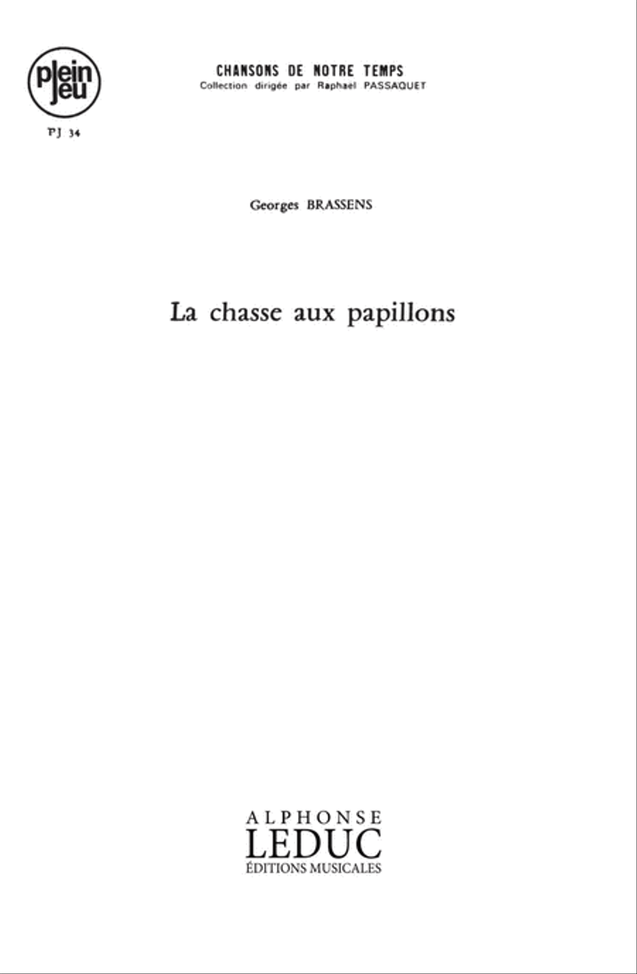 La Chasse Aux Papillons La Chasse Aux Papillons 4-Part scores gallery preview page 1