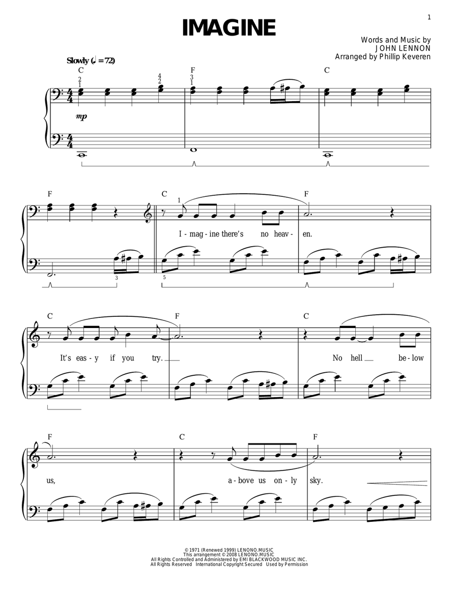 Imagine (arr. Phillip Keveren)