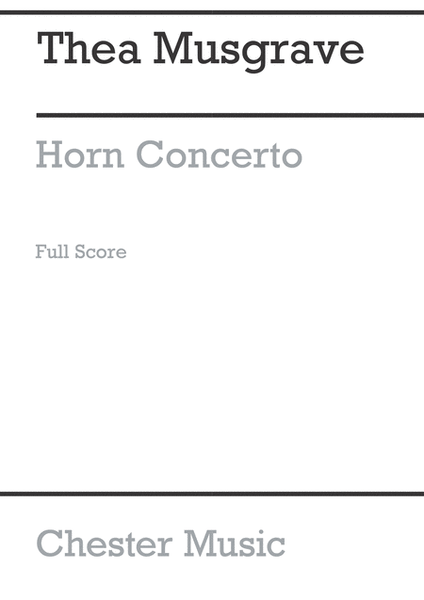 Concerto For Horn And Orchestra