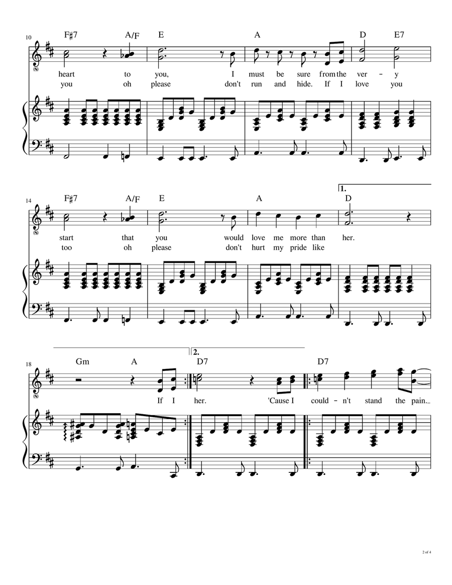 If I Fell Voice scores gallery preview page 3