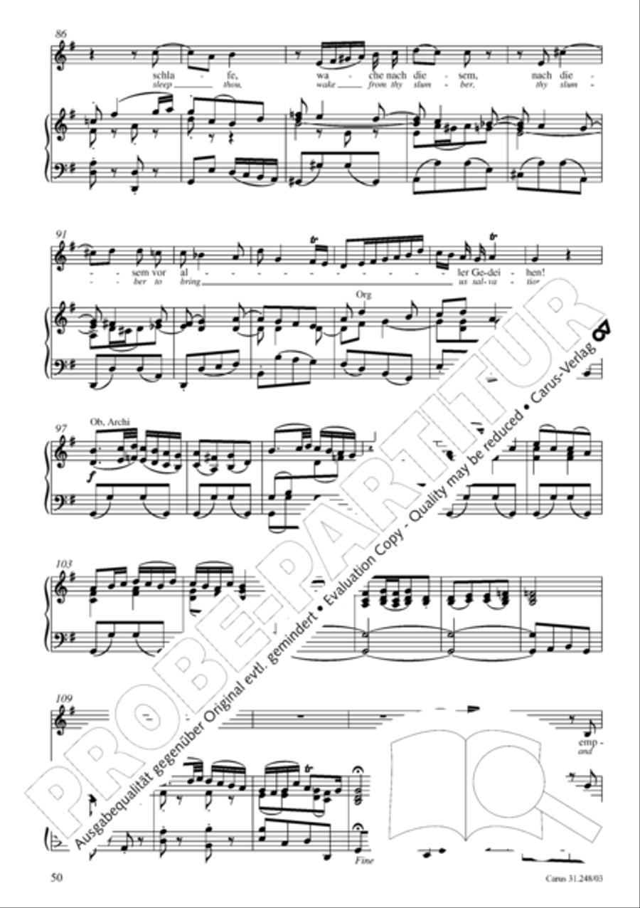 Christmas oratorio (Weihnachtsoratorium, Teile I-III) 4-Part scores gallery preview page 55