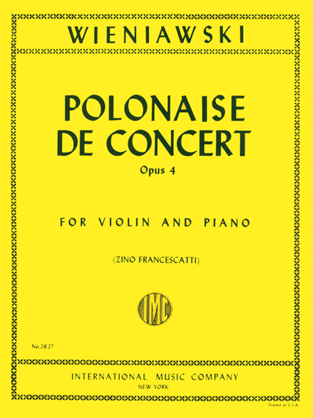 Polonaise de Concert in D major, Op. 4