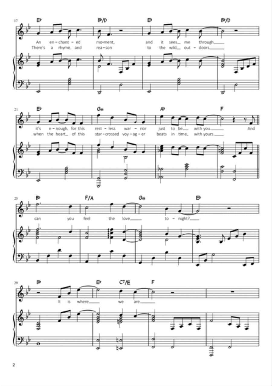 Can You Feel The Love Tonight Voice scores gallery preview page 2