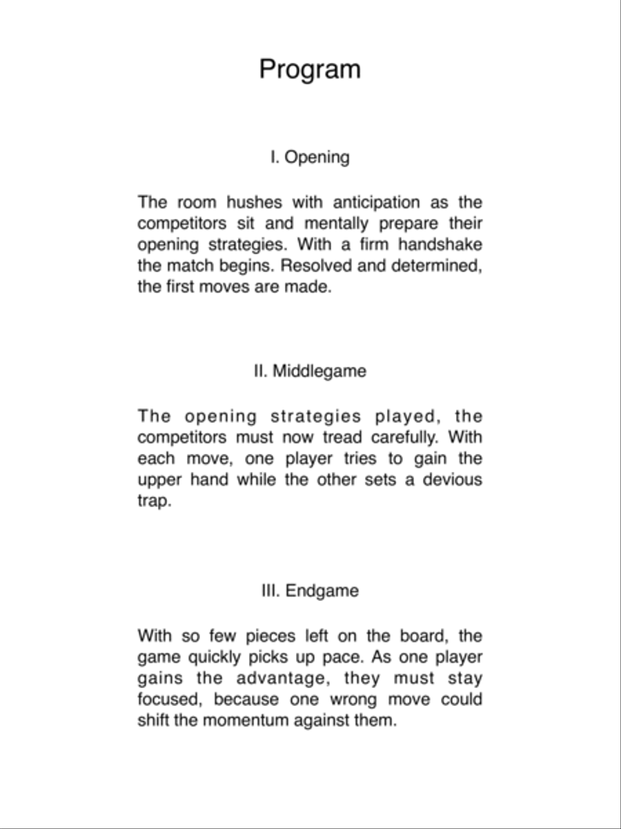 A game of chess String Quintet scores gallery preview page 3