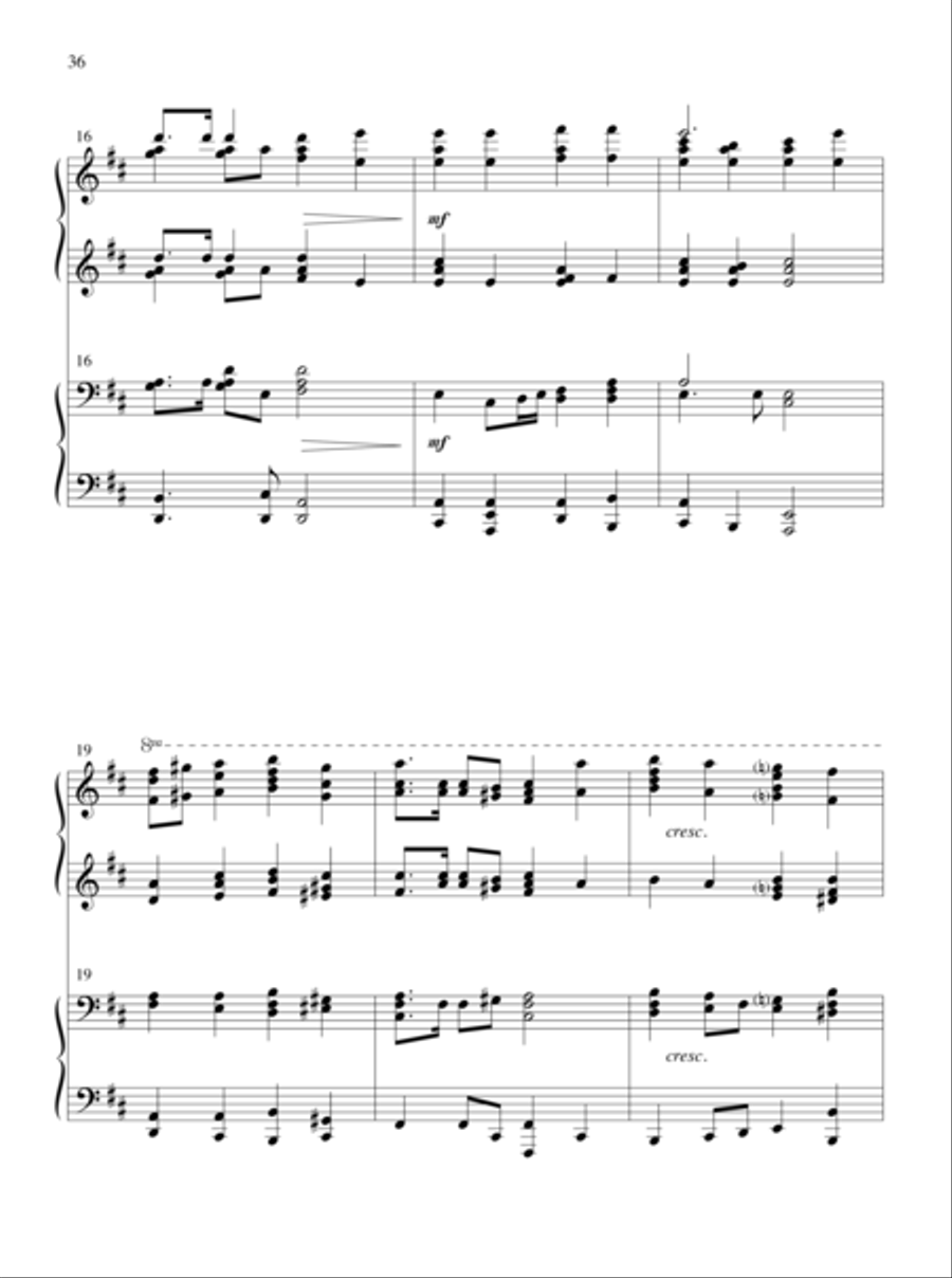 The Glories of My God and King Piano Duet scores gallery preview page 20