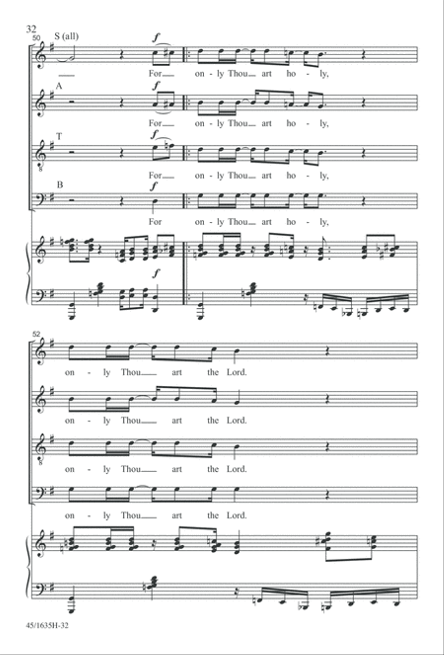 Mass: A Celebration of Love and Joy 4-Part scores gallery preview page 32