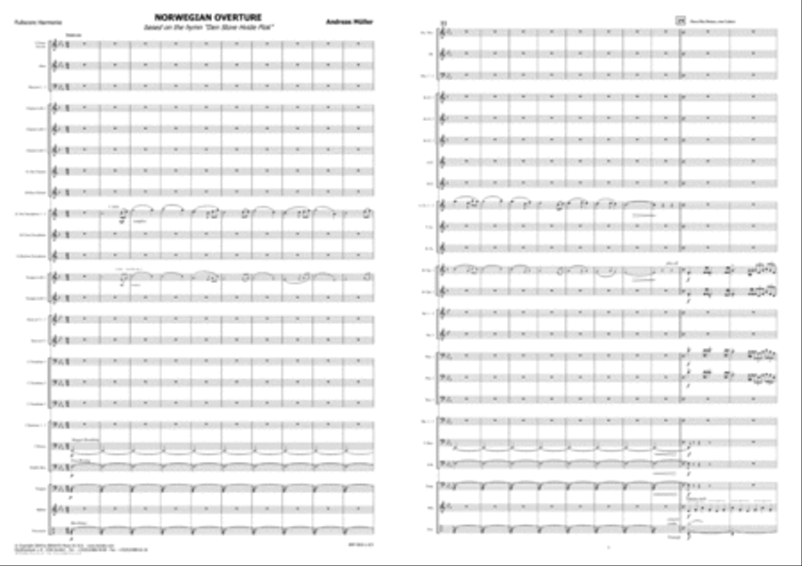Norwegian Overture Concert Band scores gallery preview page 3