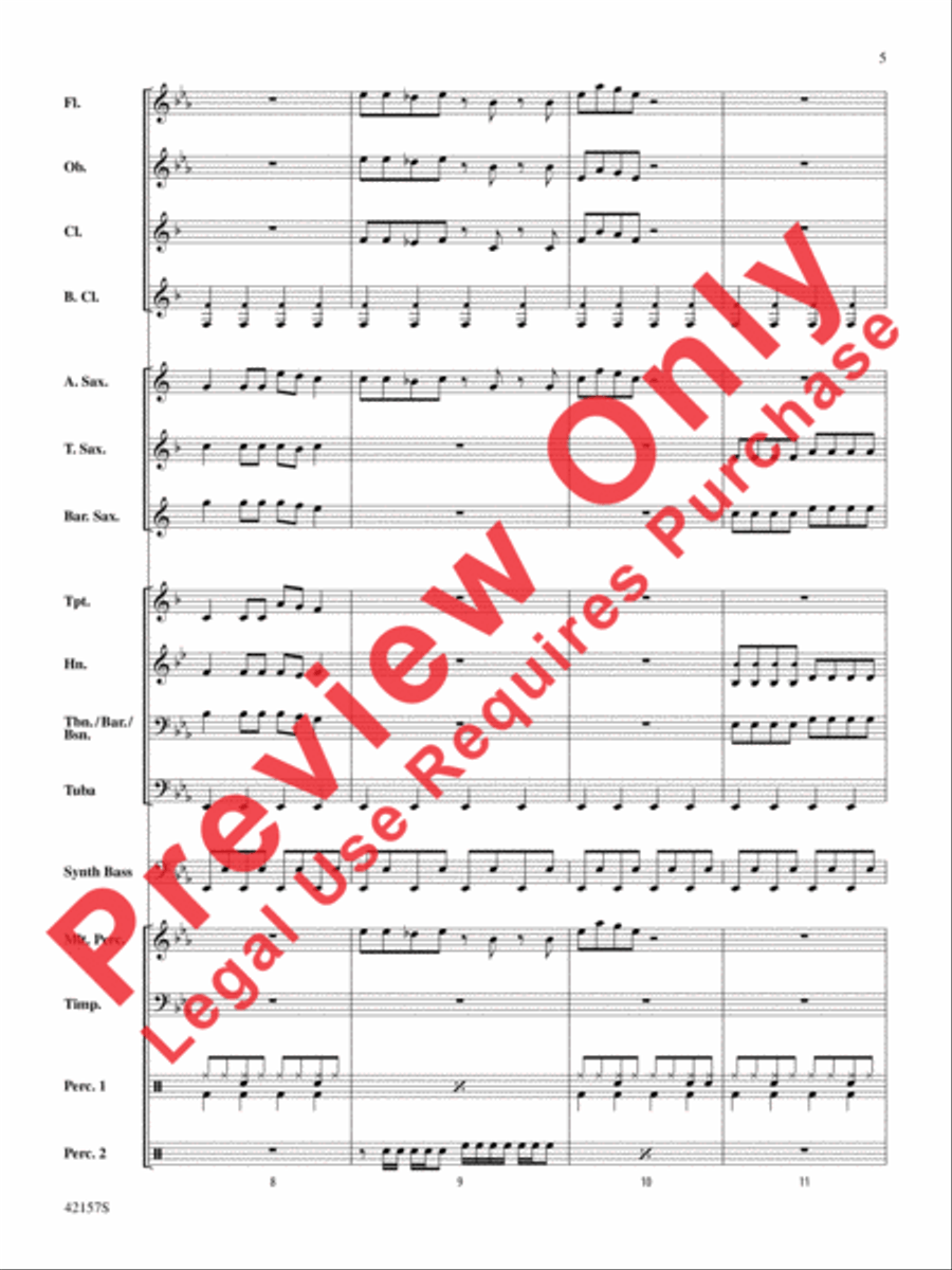 Funkytown Funkytown Concert Band scores gallery preview page 5