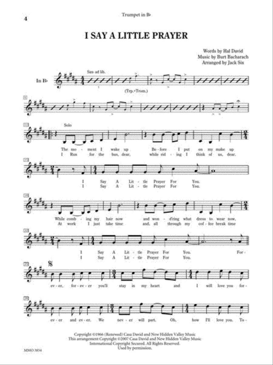 Play the Music of Burt Bacharach
