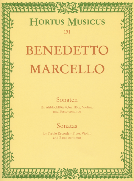 6 Sonatas for Treble Recorder or other Melodie Instruments and Basso continuo. Volume 1