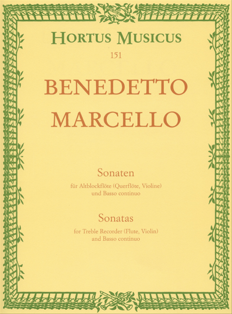 Sonatas for Treble Recorder (Querflote, Violine) und Basso continuo Flute scores gallery preview page 1