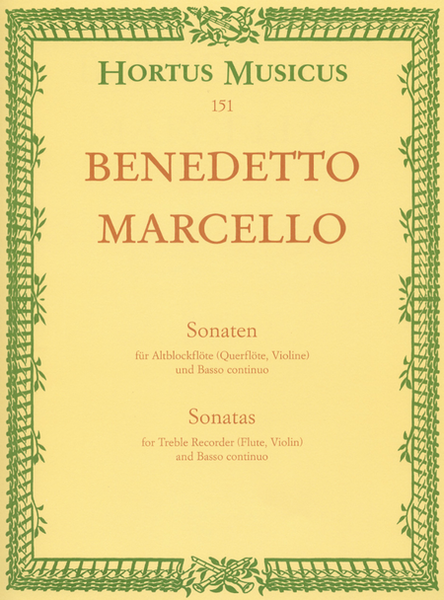Sonatas for Treble Recorder (Querflote, Violine) und Basso continuo