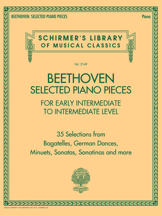 Book cover for Beethoven: Selected Piano Pieces