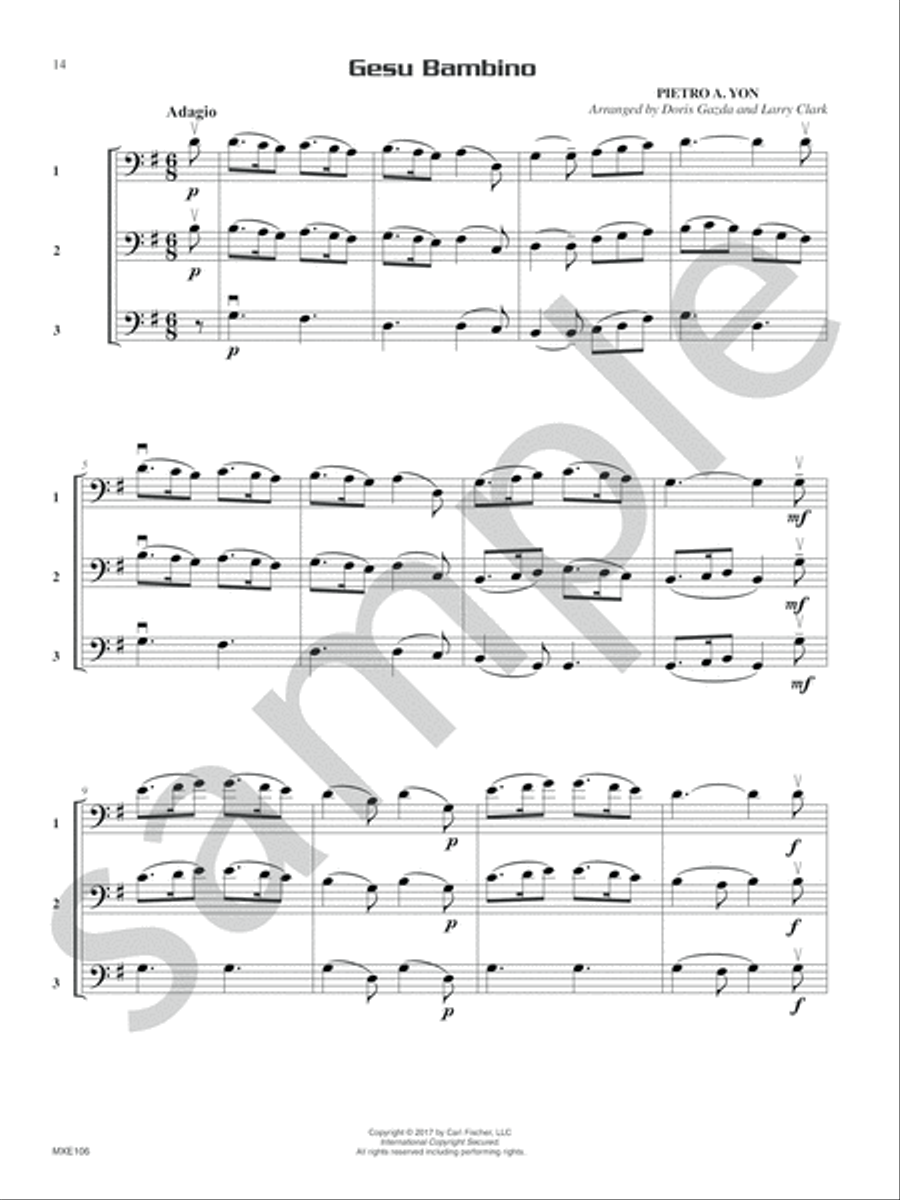 Compatible Trios for Christmas Bassoon scores gallery preview page 9