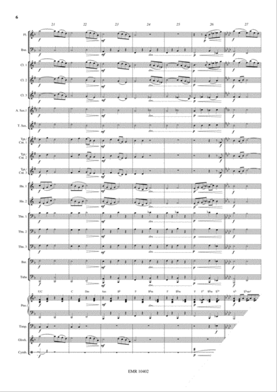 Tristesse Concert Band scores gallery preview page 7