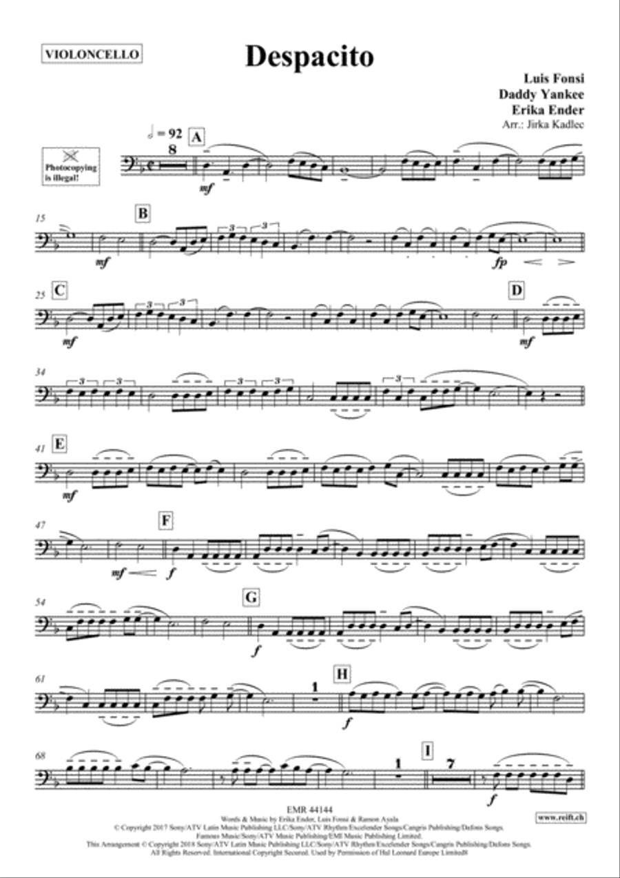Despacito Despacito Piano Accompaniment scores gallery preview page 2