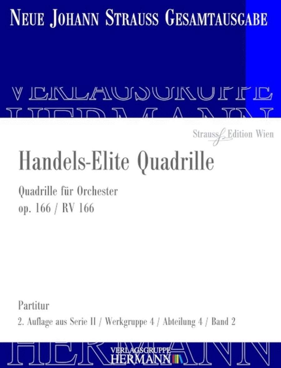 Handels-Elite Quadrille Op. 166 RV 166 Orchestra scores gallery preview page 1