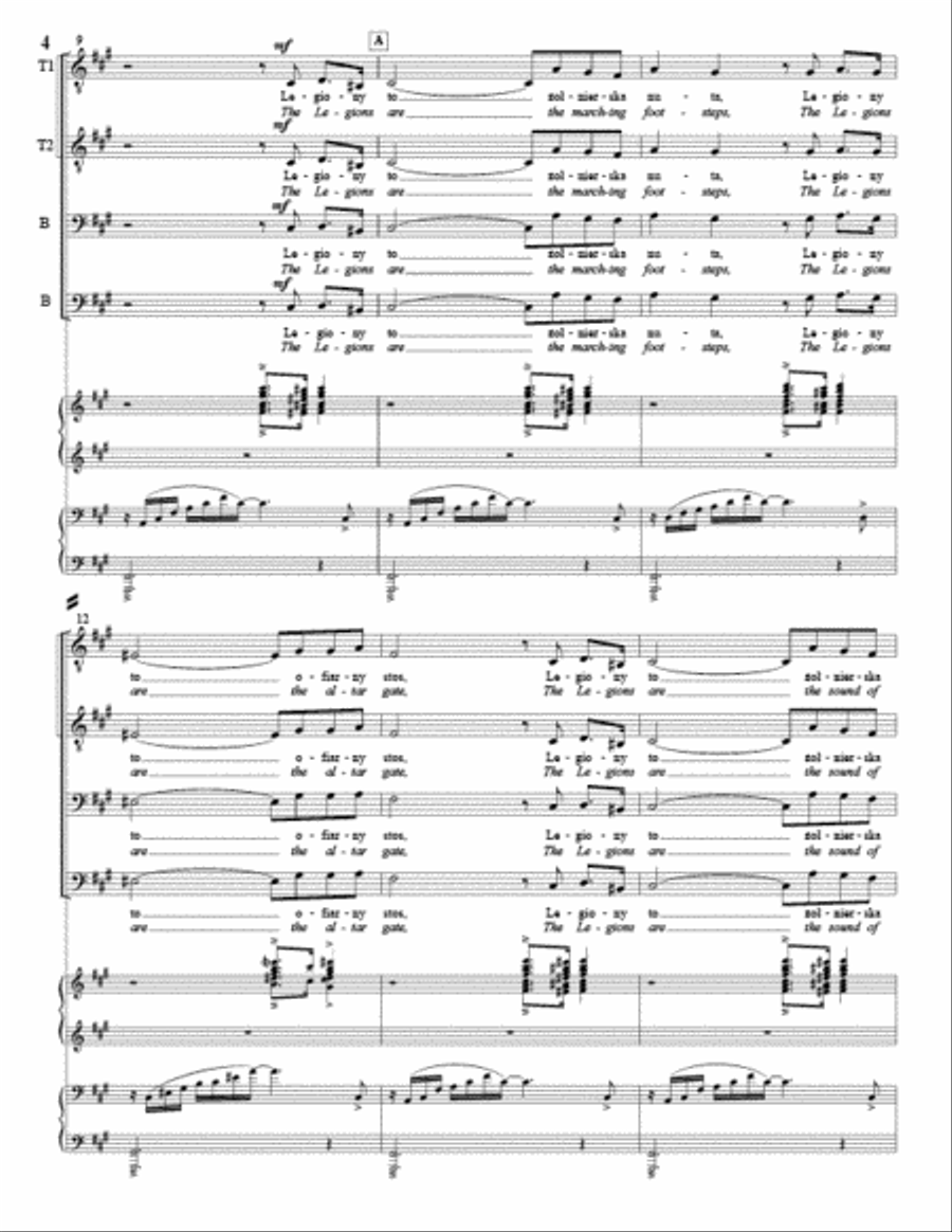 Three Polish War Songs (TTBB) TTBB scores gallery preview page 3