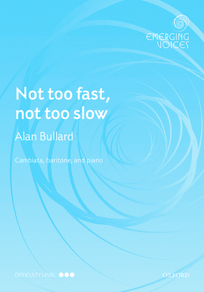 Book cover for Not too fast, not too slow