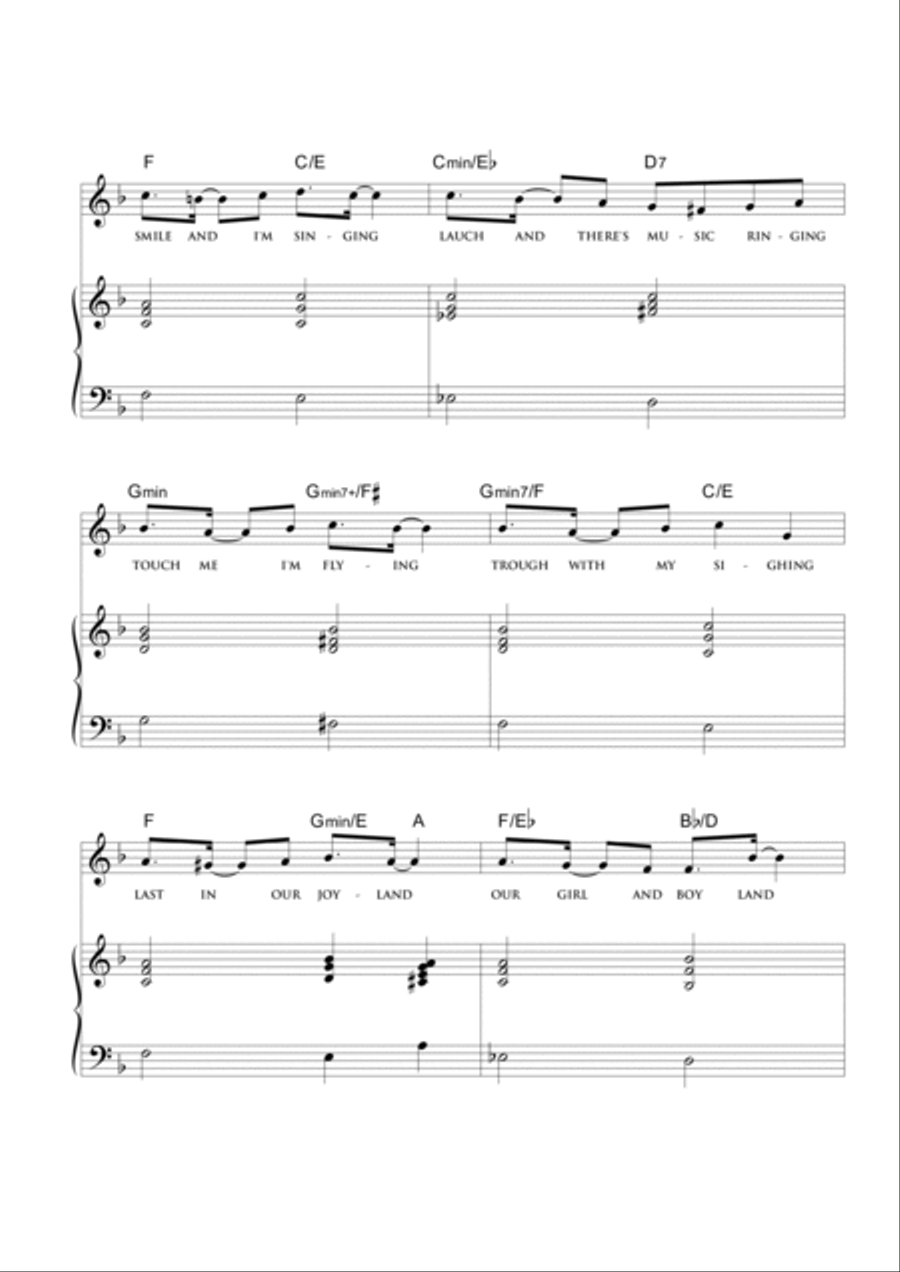The days of memories The days of memories Piano, Vocal, Guitar scores gallery preview page 3