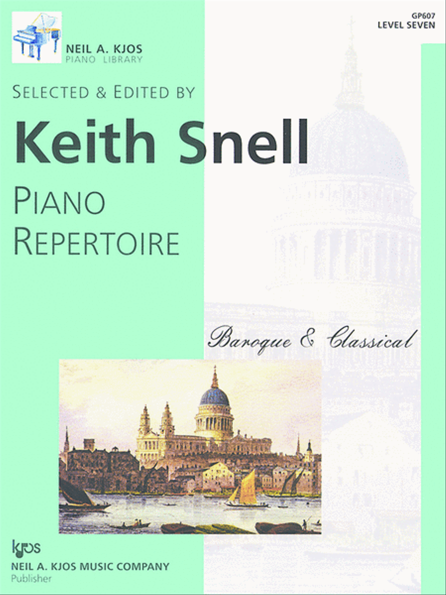 Book cover for Piano Repertoire: Baroque/Classical Level 7