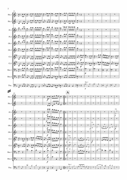 Mozart: Ein Musikalischer Spass (A Musical Joke) K522 Mvt. IV Presto - symphonic wind ensemble image number null