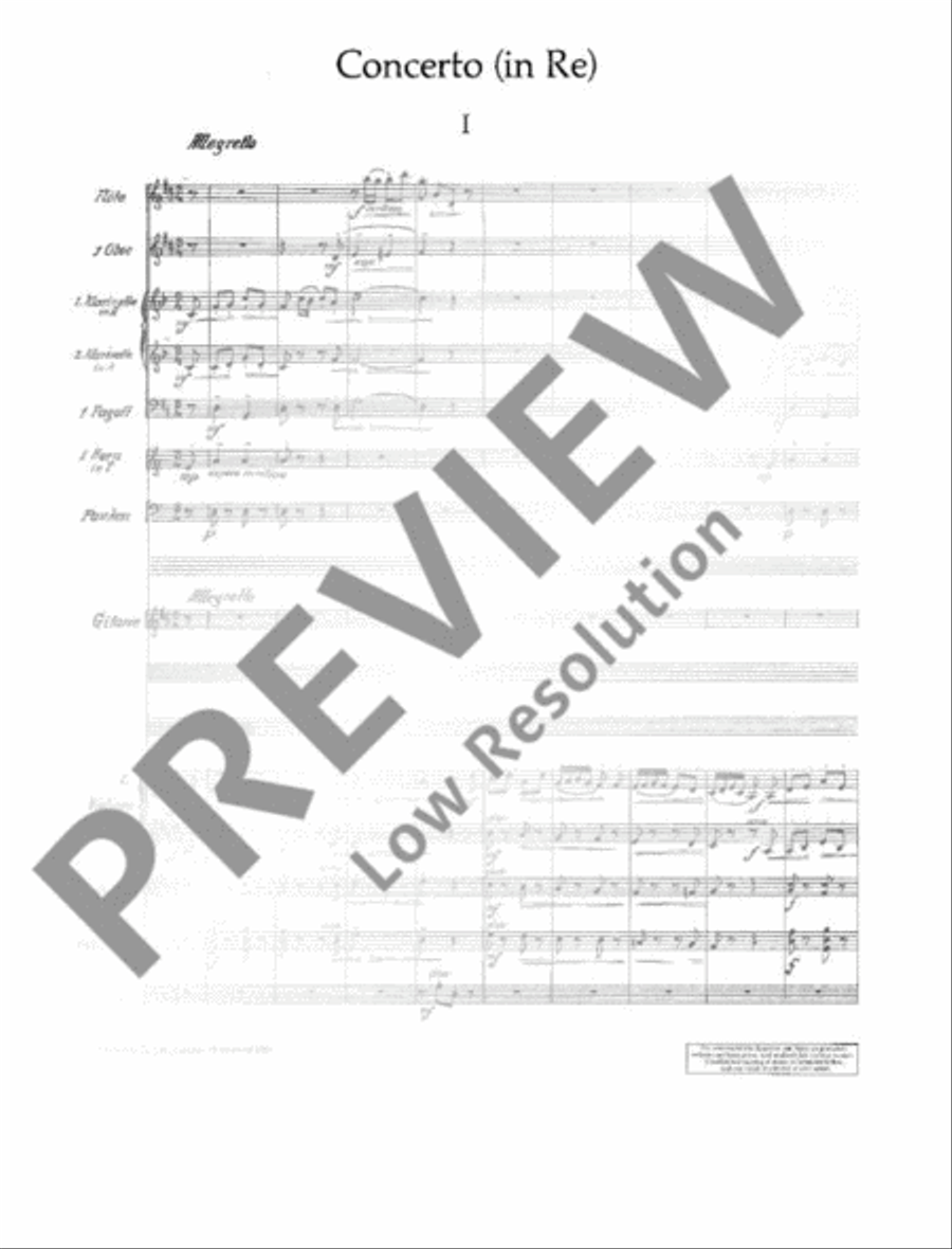 1. Concerto in D Orchestra scores gallery preview page 6
