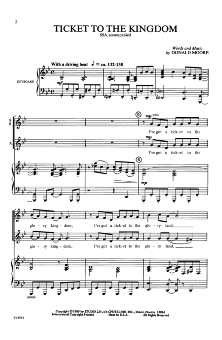 Ticket to the Kingdom Women's Choir scores gallery preview page 2