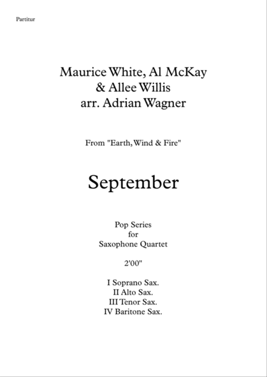 September September Saxophone Quartet scores gallery preview page 2