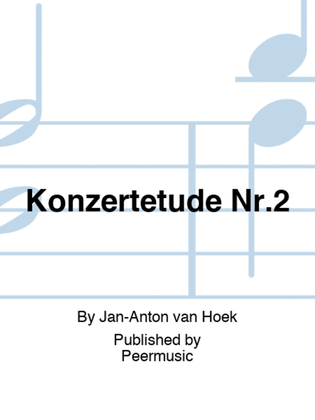 Book cover for Konzertetüde Nr.2