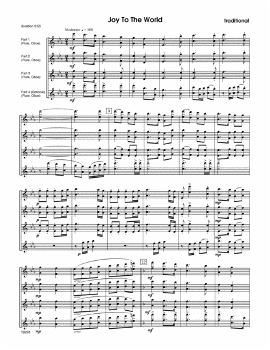 Christmas Collages - C Treble Clef Instruments Flexible/Adaptable scores gallery preview page 2