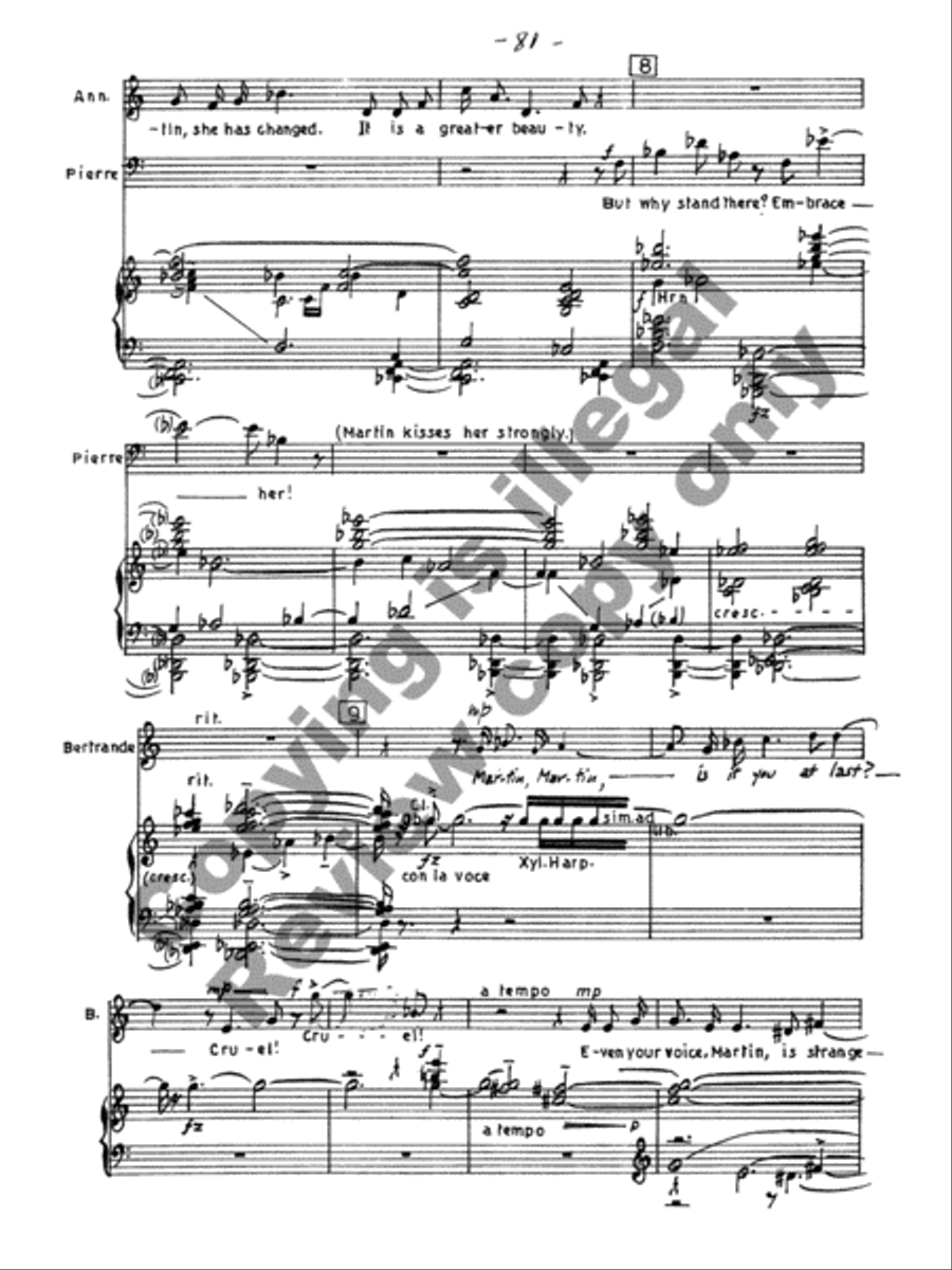 The Wife of Martin Guerre Choir scores gallery preview page 21