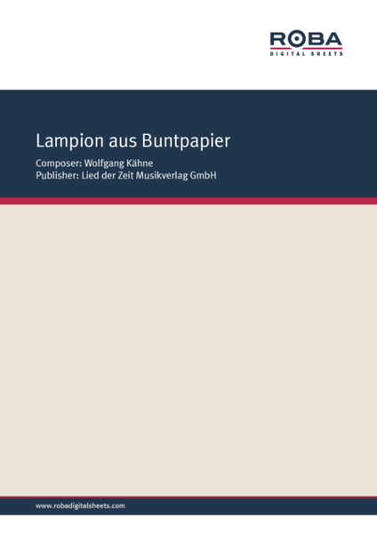 Lampion aus Buntpapier
