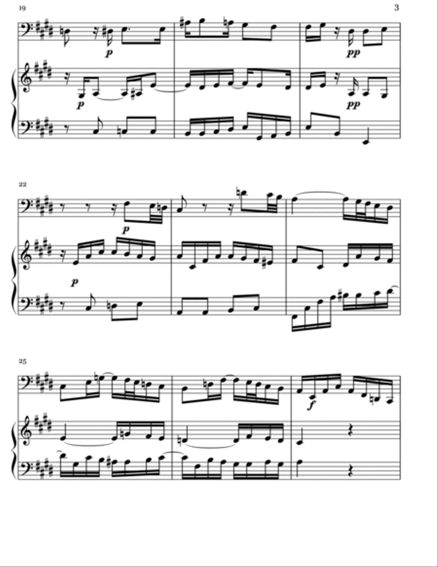 C.P.E. Bach-A. Arazi Adagio from Prussian Sonata No. 3 in E Major Wq. 48 Trombone Duet scores gallery preview page 3
