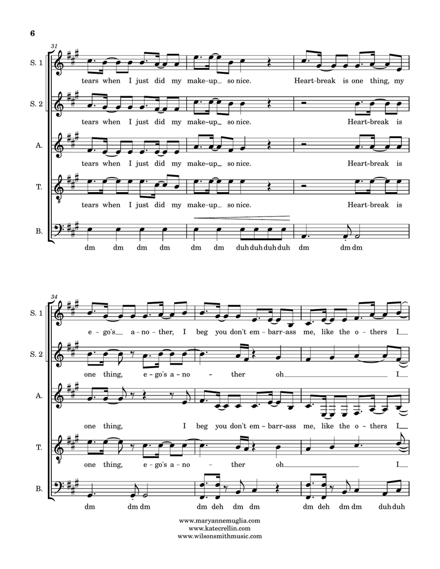 Please Please Please 4-Part scores gallery preview page 6