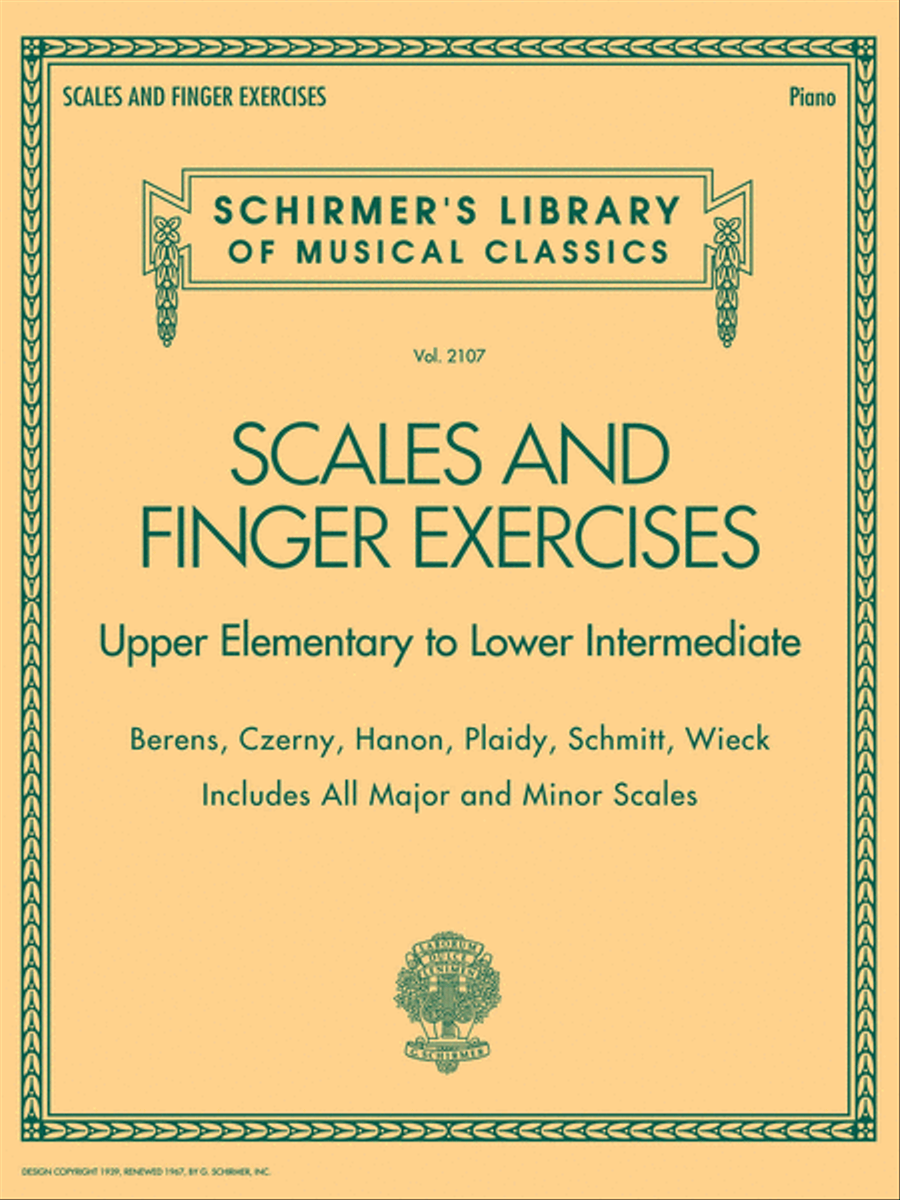 Scales and Finger Exercises Piano Method scores gallery preview page 1