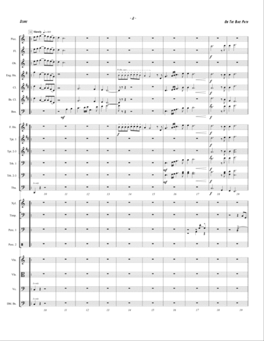 ON THE BIKE PATH Full Orchestra scores gallery preview page 4