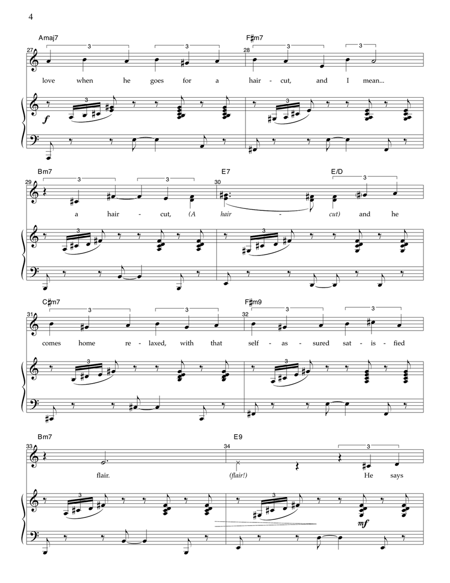 I Want Them... (Bald) Piano, Vocal scores gallery preview page 4