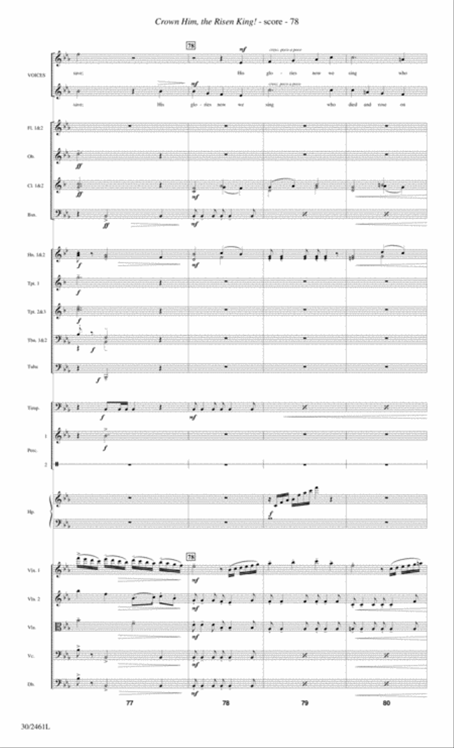 Journey to the Cross - Orchestral Score and Parts Choir scores gallery preview page 80
