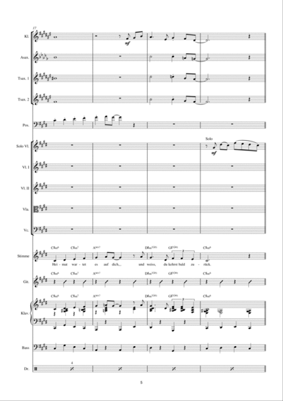 Mein Kleines Herz Mein Kleines Herz Concert Band scores gallery preview page 5