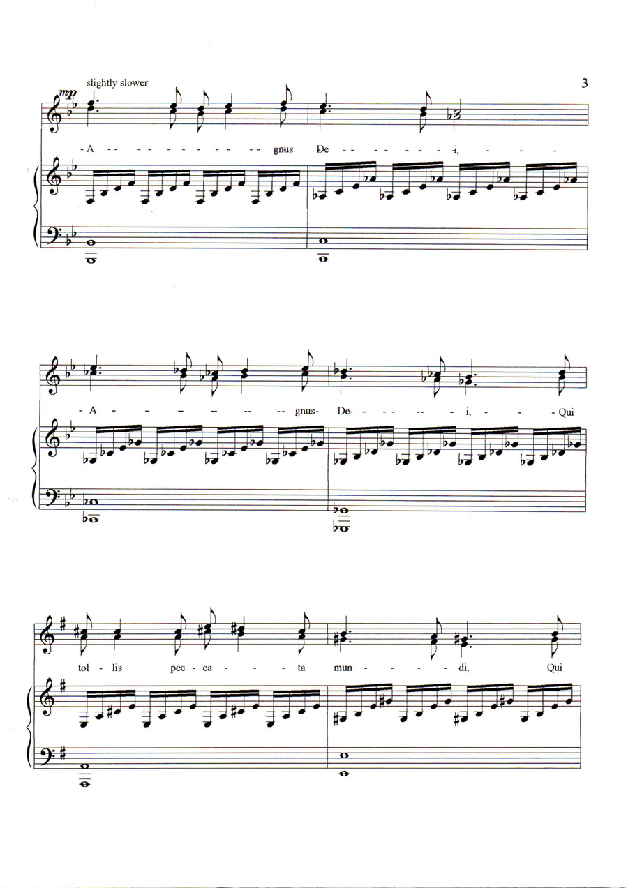 Pie Jesu (duet) Pie Jesu (duet) Alto Voice scores gallery preview page 3