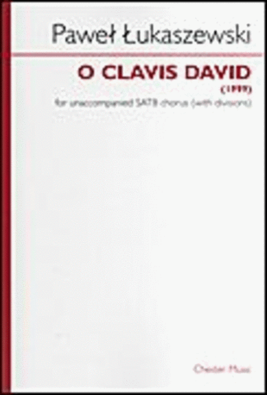 O Clavis O Clavis 4-Part scores gallery preview page 1