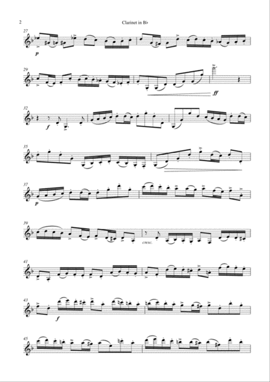 Chatterbox Clarinet Solo scores gallery preview page 2