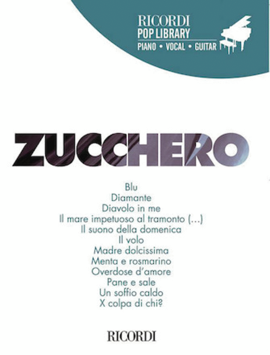 Zucchero Piano, Vocal, Guitar scores gallery preview page 1
